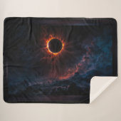 Couverture Sherpa Une éclipse solaire époustouflante Art AI par Xzen (Devant (Horizontal))