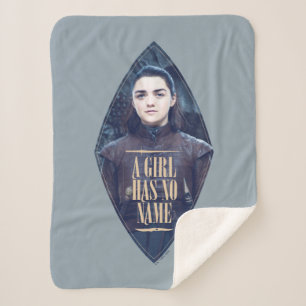 Couverture Sherpa "Une Fille N'A Pas De Nom" Arya Stark Graphic