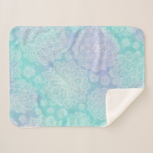 Couverture Sherpa Une floraison paisible (Devant (Horizontal))