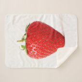 Couverture Sherpa Une fraise rouge sbcnm (Devant (Horizontal))