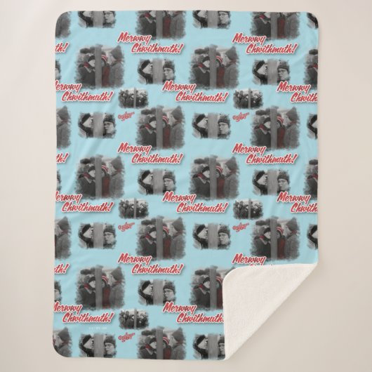 Couverture Sherpa Une histoire de Noël | Merry Chwithmuth Motif (Devant)