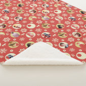 Couverture Sherpa Une histoire de Noël Rétro Snowflake Motif (3/4)