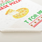 Couverture Sherpa Une Jolie Chemise À La Pizza Au Fromage Seul Amusa (3/4)