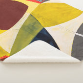 Couverture Sherpa Une Peinture Aquarelle Moderniste Abstraite. (3/4)