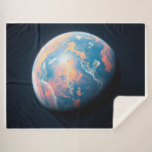 Couverture Sherpa Une planète orange et bleue (Devant (Horizontal))