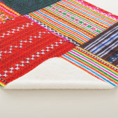 Couverture Sherpa une surface composée en Patchwork de style asiatiq (3/4)