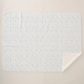 Couverture Sherpa Une surface entièrement blanche et sans fonctionna (Devant (Horizontal))