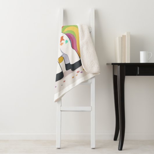 COUVERTURE SHERPA UNICORN BLANKET (En situation)