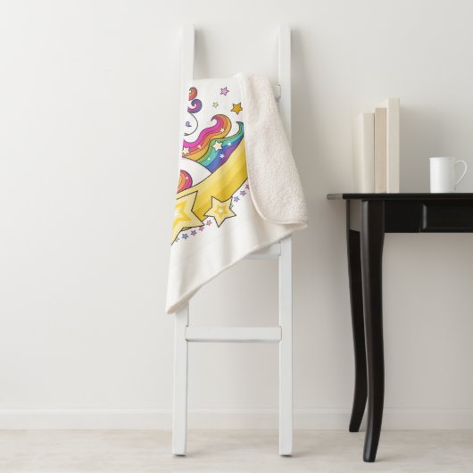 Couverture Sherpa Unicorn Magic Sherpa Blanket (En situation)