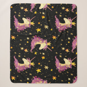Couverture Sherpa Unicorn Princess : Aquarelle Fairy Tale