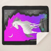 Couverture Sherpa Unicorne (Devant (Horizontal))