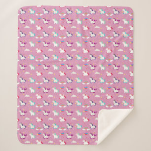 Couverture Sherpa Unicorne