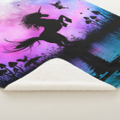 Couverture Sherpa Unicorne avec peu de fée (3/4)