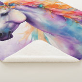 Couverture Sherpa Unicorne couleur Pastel (3/4)