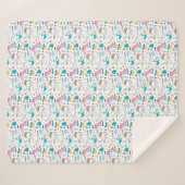 Couverture Sherpa Unicorne Et Dinosaure (Devant (Horizontal))