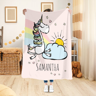 Couverture Sherpa Unicorne magique