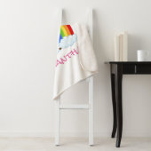 Couverture Sherpa Unicorne personnalisée cadeau parfait (En situation)