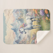 Couverture Sherpa Unicorne Sherpa Blanket (Devant (Horizontal))
