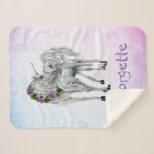 Couverture Sherpa Unicorne Sherpa Blanket (Devant (Horizontal))
