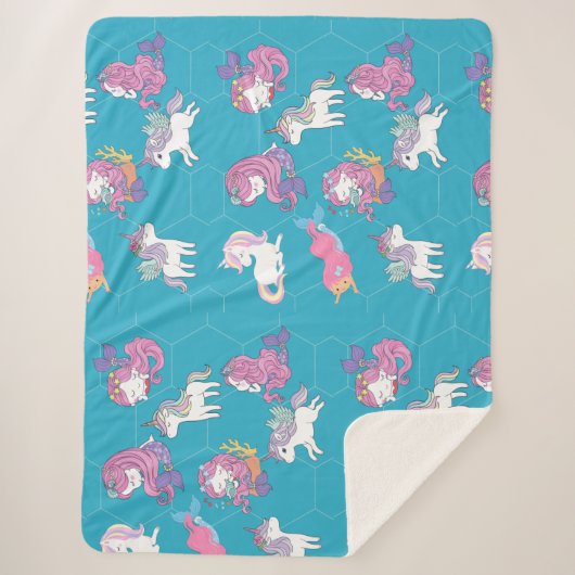 Couverture Sherpa Unicorne Sherpa Blanket (Devant)