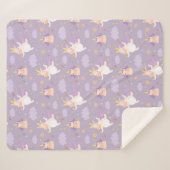 Couverture Sherpa Unicornes (Devant (Horizontal))