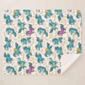 Couverture Sherpa Unicornes (Devant (Horizontal))