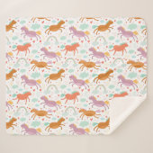 Couverture Sherpa Unicornes (Devant (Horizontal))