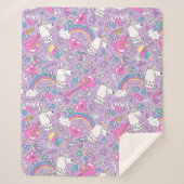 Couverture Sherpa Unicornes Sherpa Blanket (Devant)