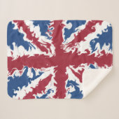 Couverture Sherpa Union Jack Liquid Art (Devant (Horizontal))
