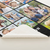 Couverture Sherpa Unique 11 Photo Collage Personalized Cute Family (3/4)