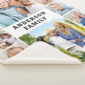 Couverture Sherpa Unique 12 Photos Collage Cute Simple Family (3/4)