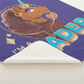 Couverture Sherpa Unique à la licorne "I’m a Leader" Design (3/4)