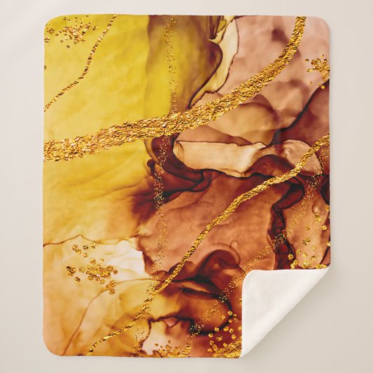 Couverture Sherpa Unique creativity. Art&Gold. Inspired by the Sky. (Devant)