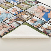Couverture Sherpa Unique Photo Collage Personalize Modern 18 Picture (3/4)