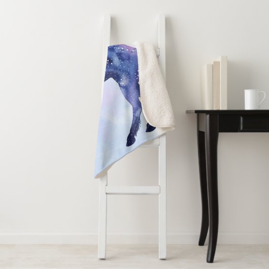 Couverture Sherpa Univers Unicorne - Cosmique (En situation)