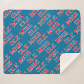 Couverture Sherpa Université du Mississippi | Ole Miss Wordmark (Devant (Horizontal))