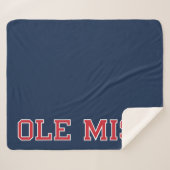 Couverture Sherpa Université du Mississippi | Ole Miss Wordmark (Devant (Horizontal))