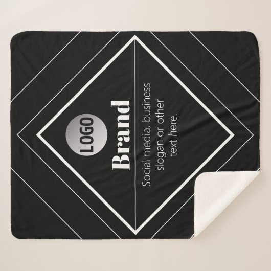 Couverture Sherpa Upload Your Logo & Customizable Text Design (Devant (Horizontal))