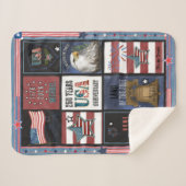 Couverture Sherpa US 250 American Icons Premium Grid  (Devant (Horizontal))