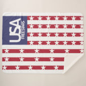 COUVERTURE SHERPA USA/EEUU FREE STARS FLAG BY MASANSER PIXELAT (Devant (Horizontal))