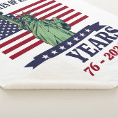 Couverture Sherpa USA Statue of Liberty 250 Years 1776-2026 (3/4)