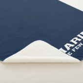 Couverture Sherpa USMC Les rares Logo Fiers - Blanc (3/4)