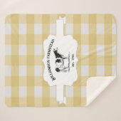 Couverture Sherpa Vache de ferme de Buffalo Jaune Vache de ferme She (Devant (Horizontal))