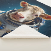 Couverture Sherpa Vache douce dans un Spacesuit (3/4)