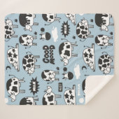 Couverture Sherpa Vache et lait (Devant (Horizontal))