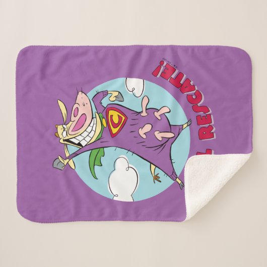 Couverture Sherpa Vache et poulet Super Vache Al Rescate! (Devant (Horizontal))
