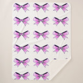 Couverture Sherpa Vaches roses Blanche Sherpa (Devant)