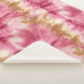 Couverture Sherpa Vachette blanche rose crème Brown (3/4)