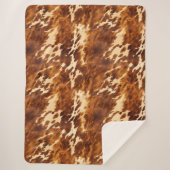 Couverture Sherpa Vachette Brown (Devant)