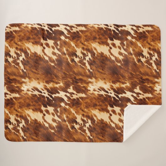 Couverture Sherpa Vachette Brown (Devant (Horizontal))